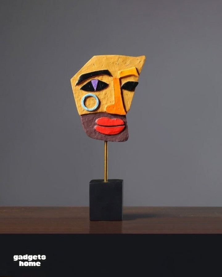 Human Face Statues