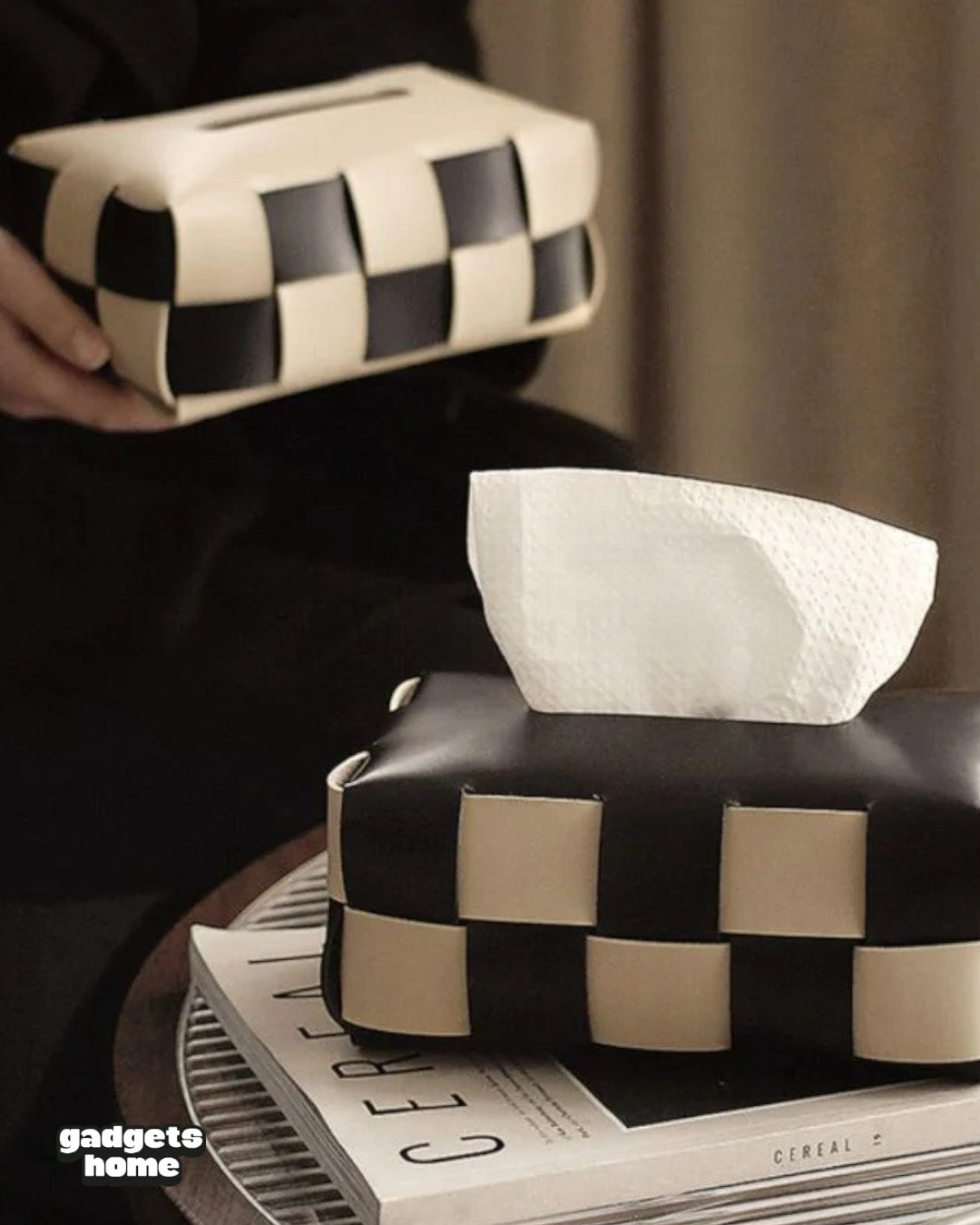 Leather Tissue Box